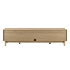 Hamkke Boho 2-Door Faux Rattan TV Stand