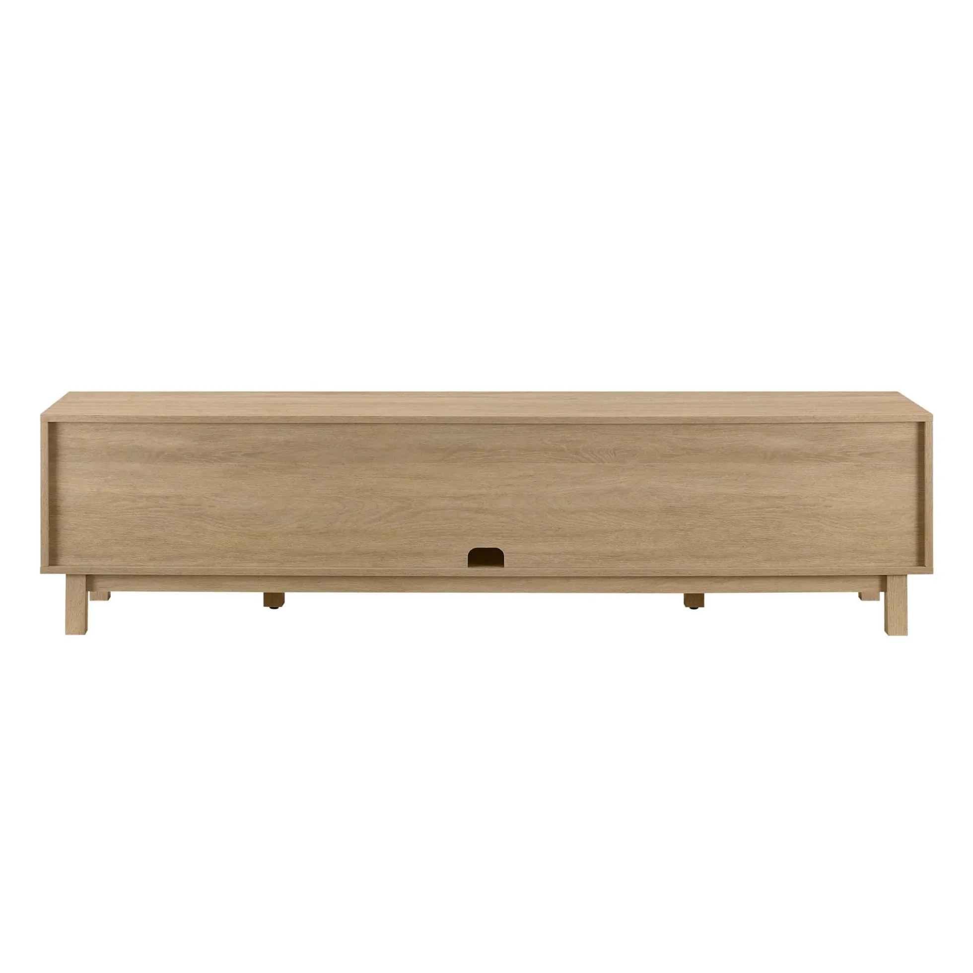 Hamkke Boho 2-Door Faux Rattan TV Stand