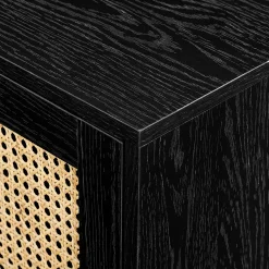 Hamkke Boho 2-Door Faux Rattan TV Stand
