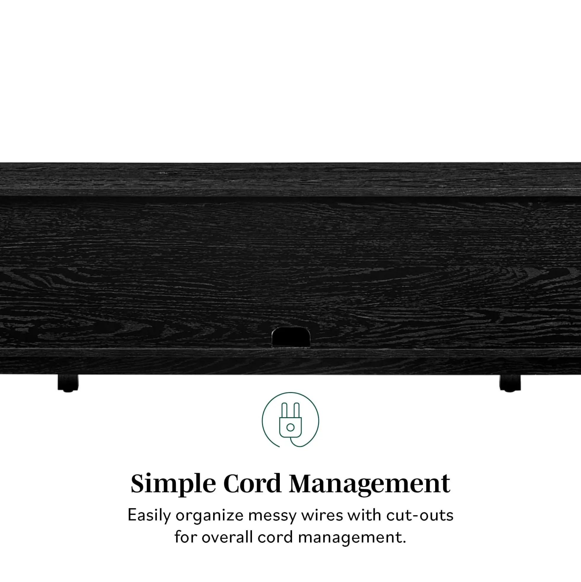 Hamkke Boho 2-Door Faux Rattan TV Stand
