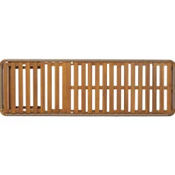 Handwoven Rope Accents Acacia Wood Outdoor Chaise Lounge