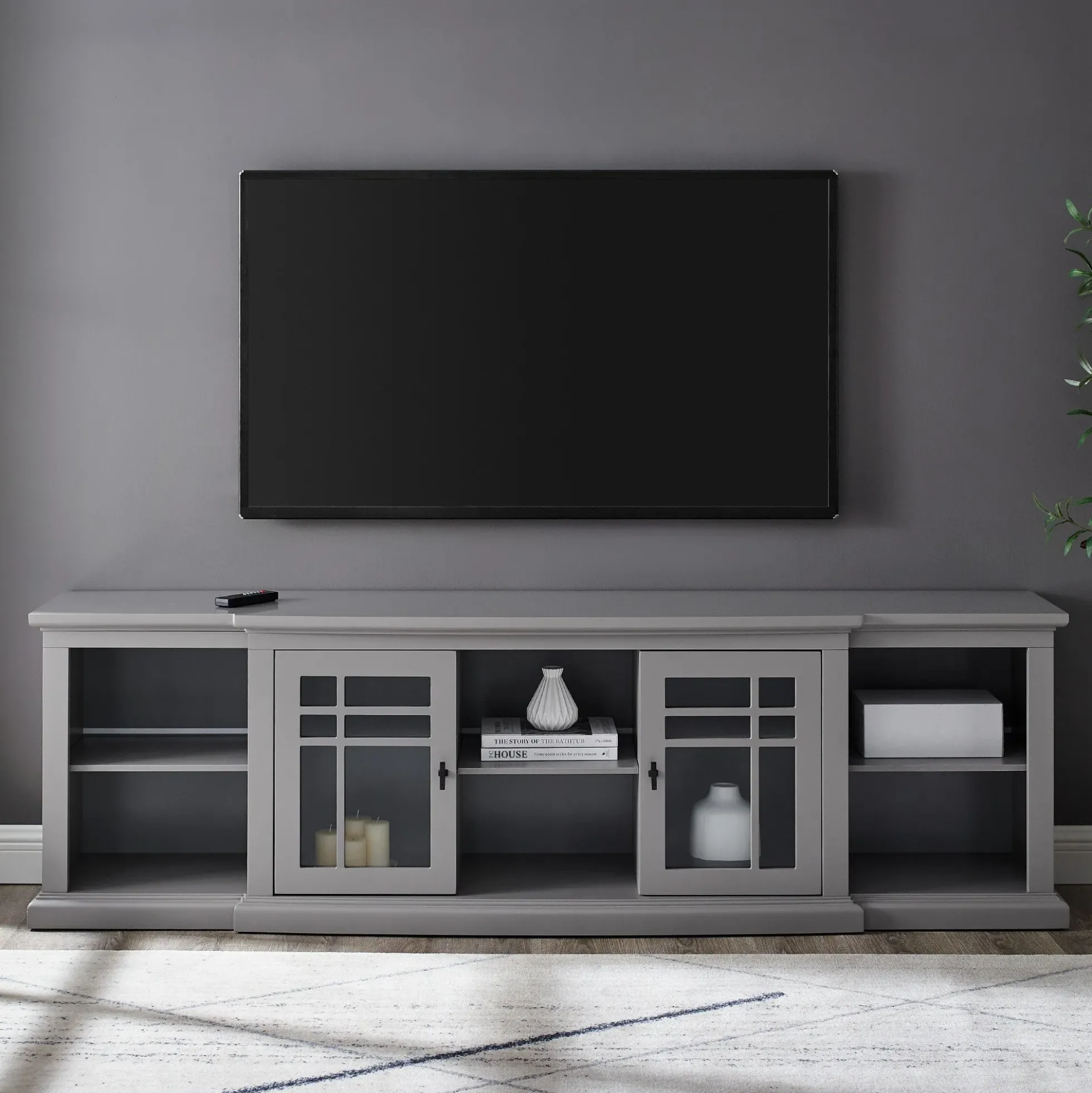 Hattie Glass-Door TV Stand