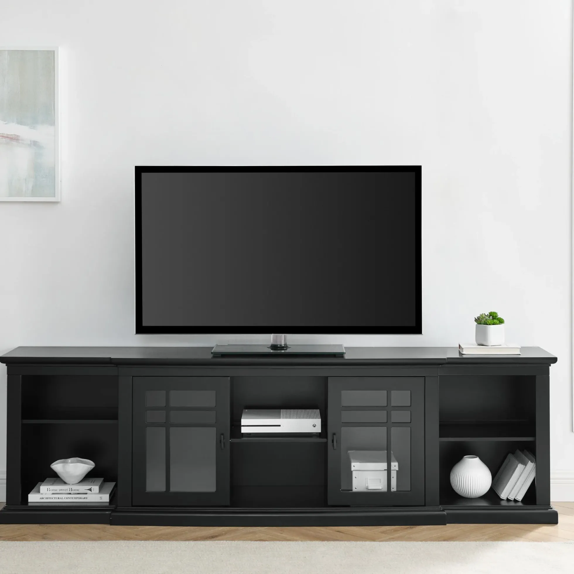 Hattie Glass-Door TV Stand