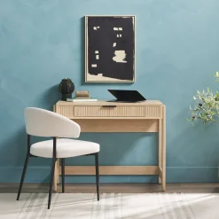 Holmes Modern Scandinavian Reeded Writing Standing Desk