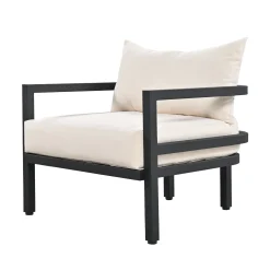 Iconic Arch Curve Steel Outdoor Patio Sofa Set