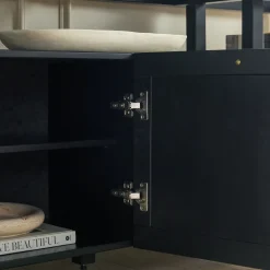 Isla Modern TV Stand with Glass Top