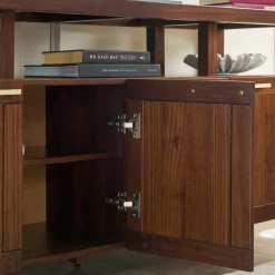 Isla Modern TV Stand with Glass Top