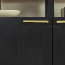 Isla Modern TV Stand with Glass Top