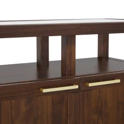 Isla Modern TV Stand with Glass Top