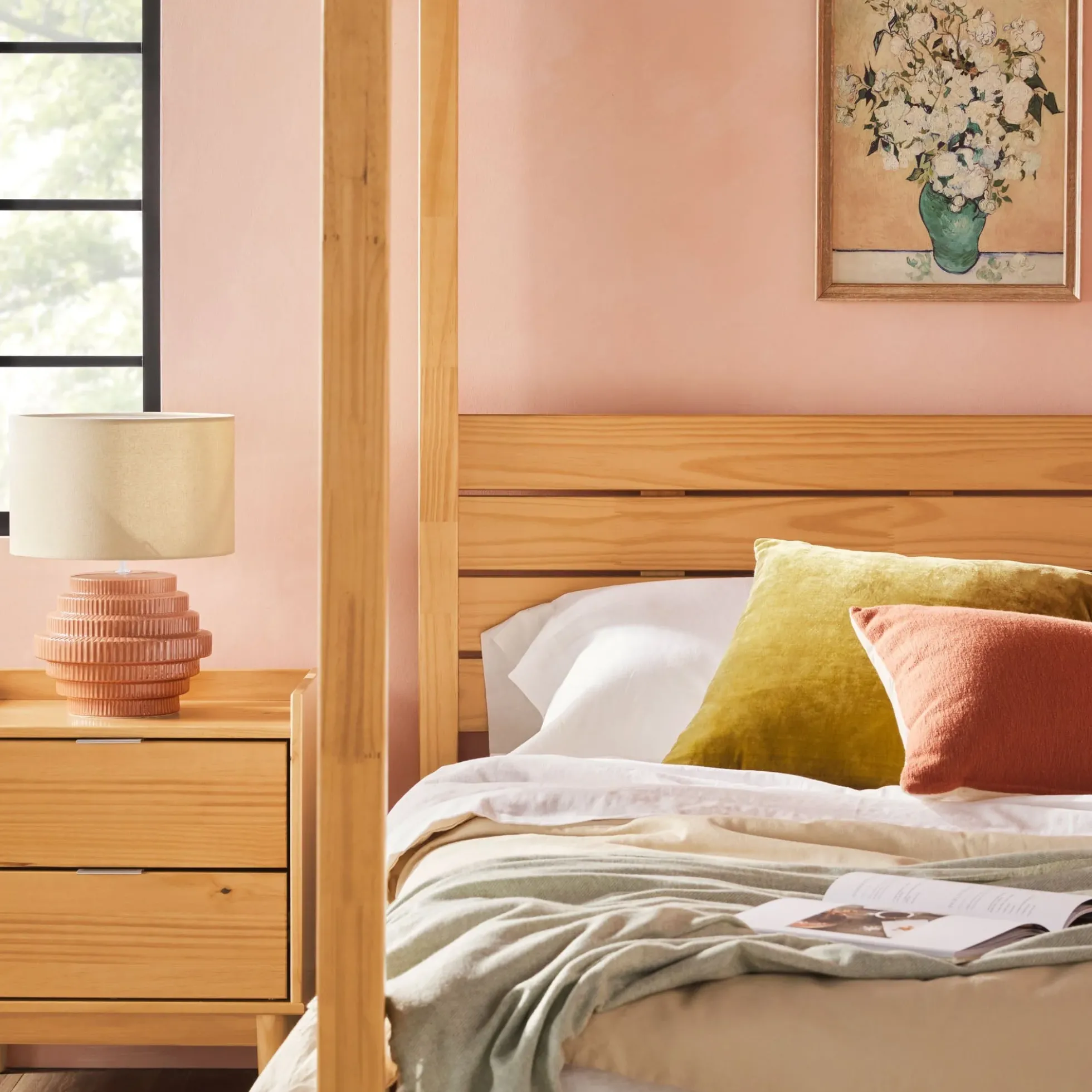 Isla Solid Wood Canopy Bedframe Collection