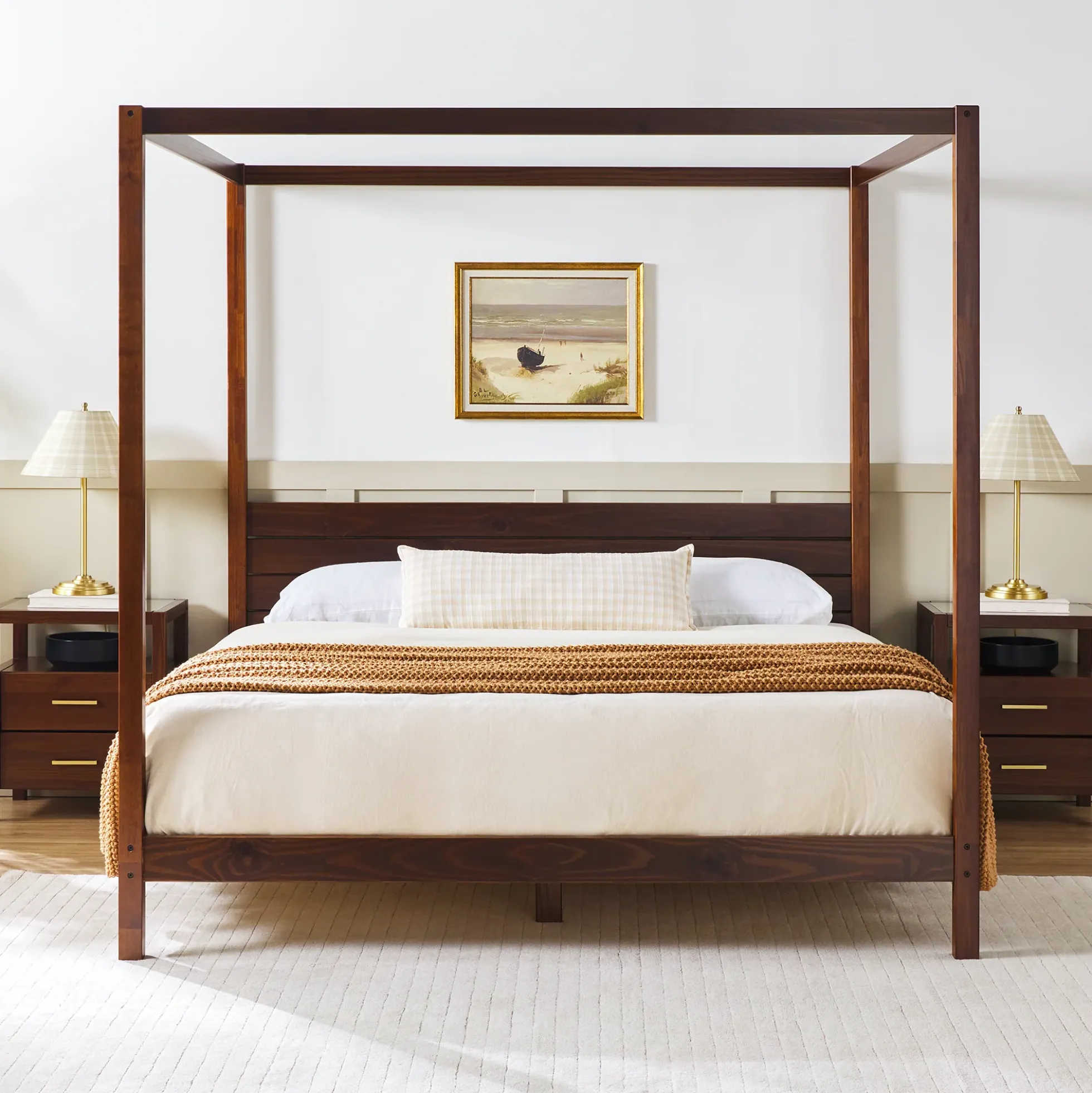 Isla Solid Wood Canopy Bedframe Collection