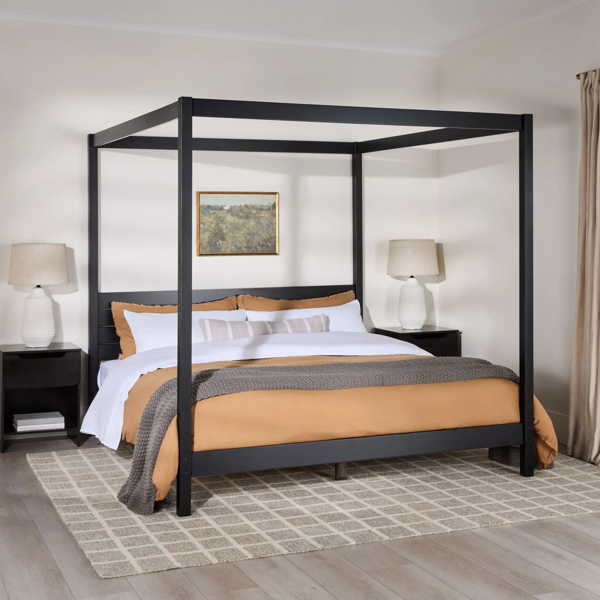 Isla Solid Wood Canopy Bedframe Collection