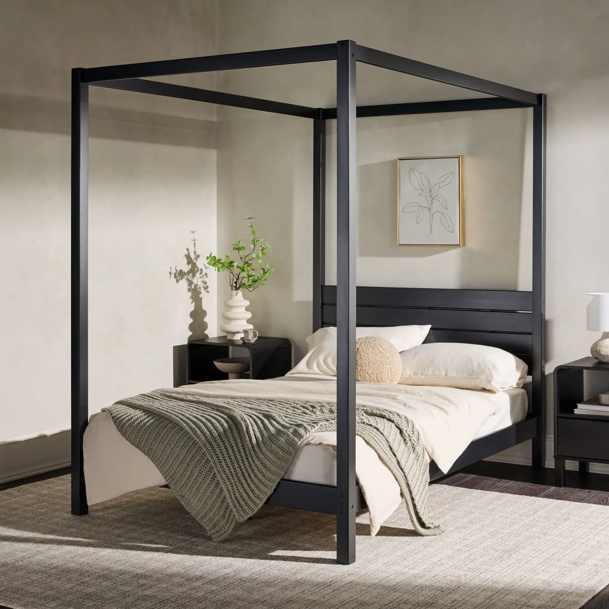 Isla Solid Wood Canopy Bedframe Collection