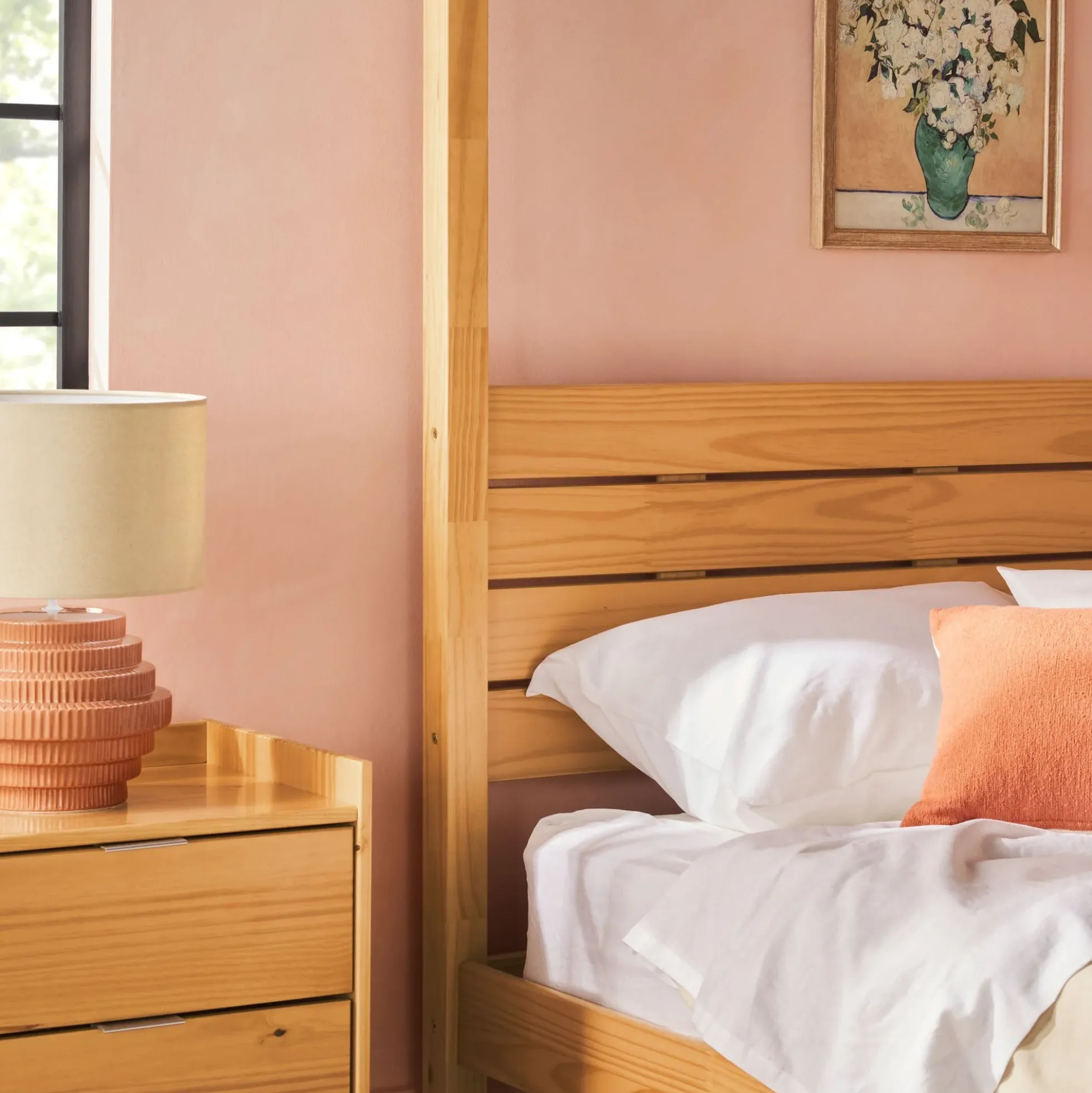 Isla Solid Wood Canopy Bedframe Collection