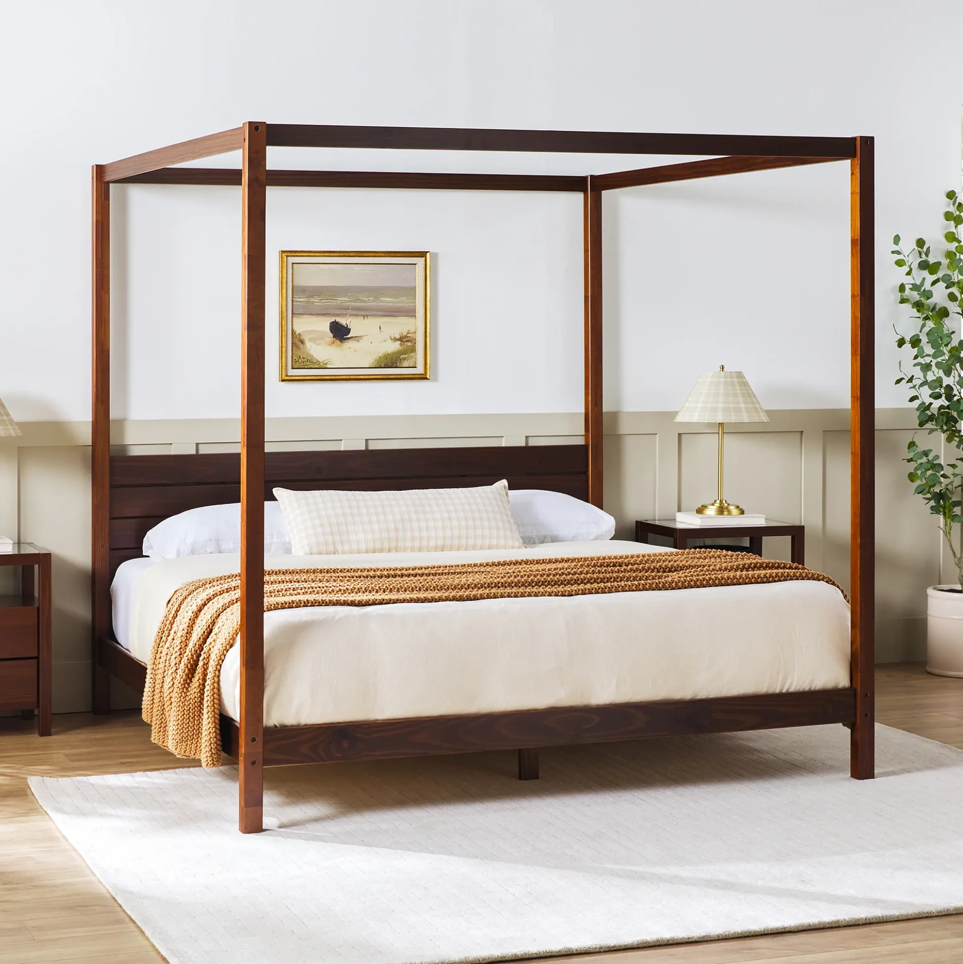 Isla Solid Wood Canopy Bedframe Collection