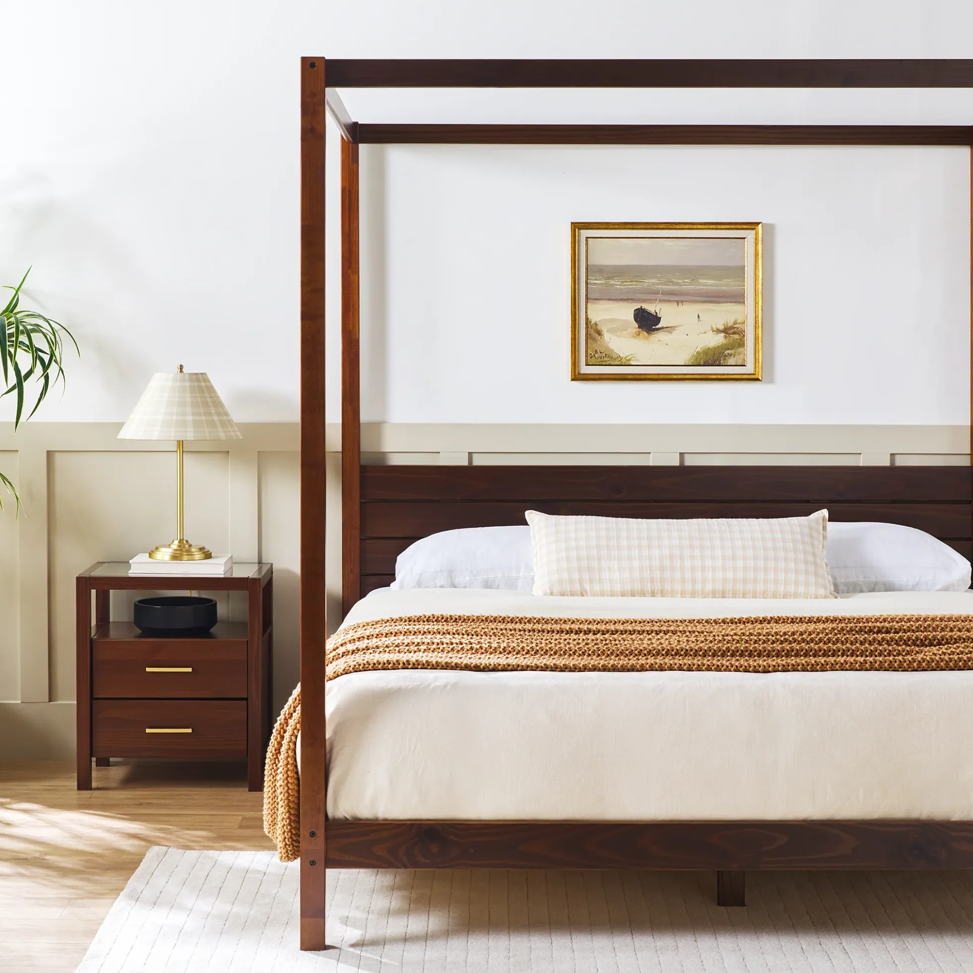 Isla Solid Wood Canopy Bedframe Collection