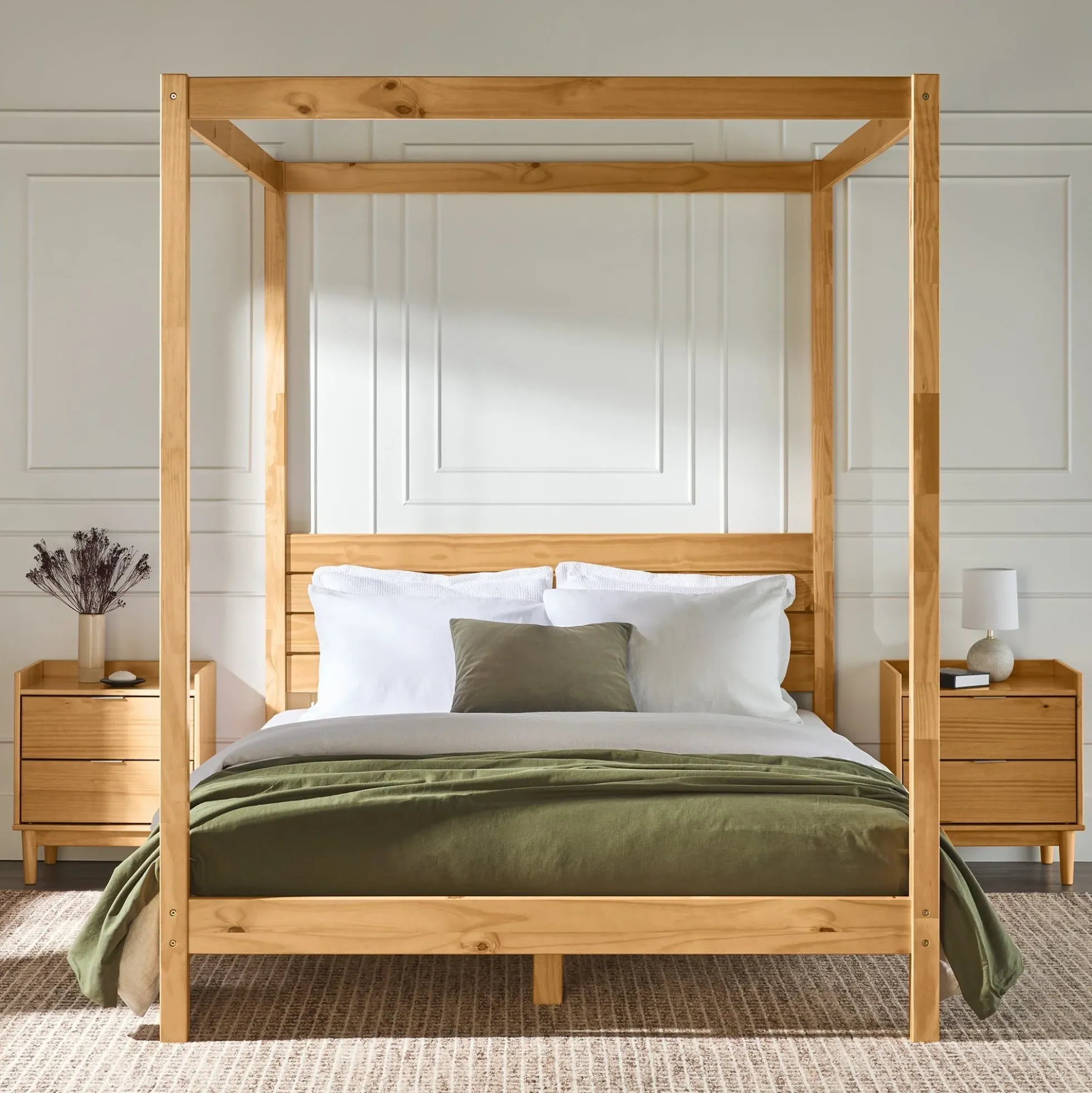 Isla Solid Wood Canopy Bedframe Collection