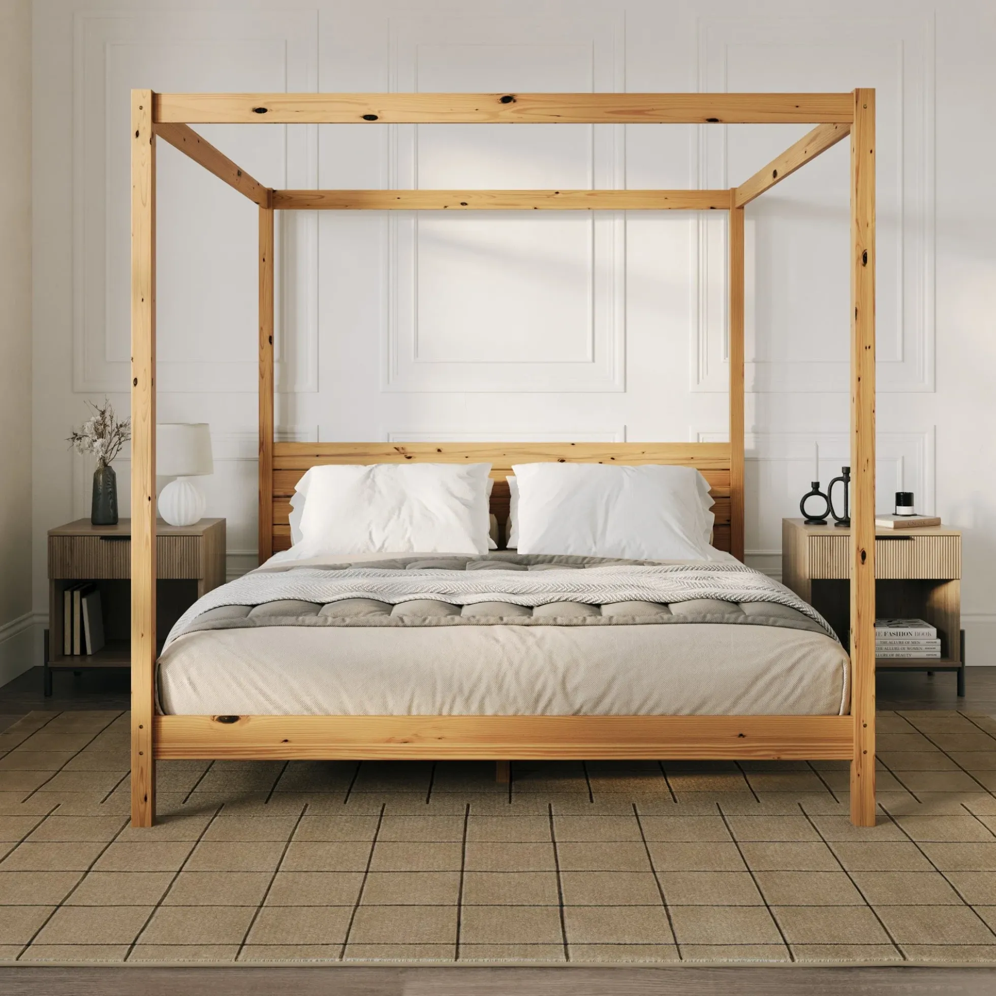 Isla Solid Wood Canopy Bedframe Collection