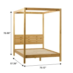 Isla Solid Wood Canopy Bedframe Collection