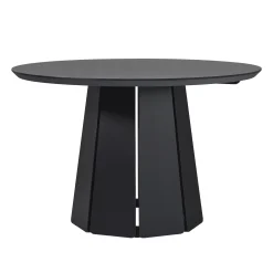 Koa 48" Round Solid Wood Pedestal Dining Table