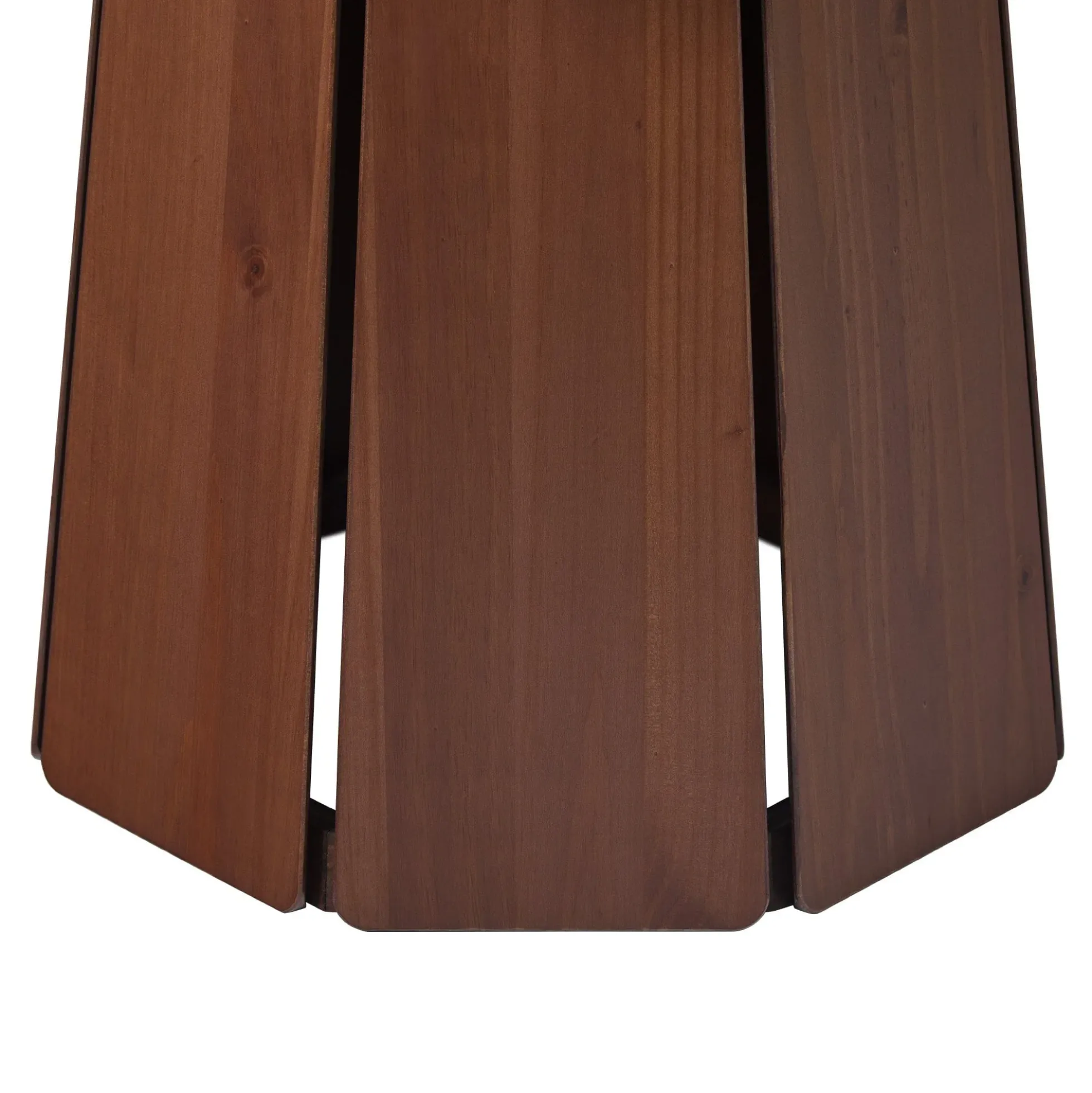 Koa 48" Round Solid Wood Pedestal Dining Table
