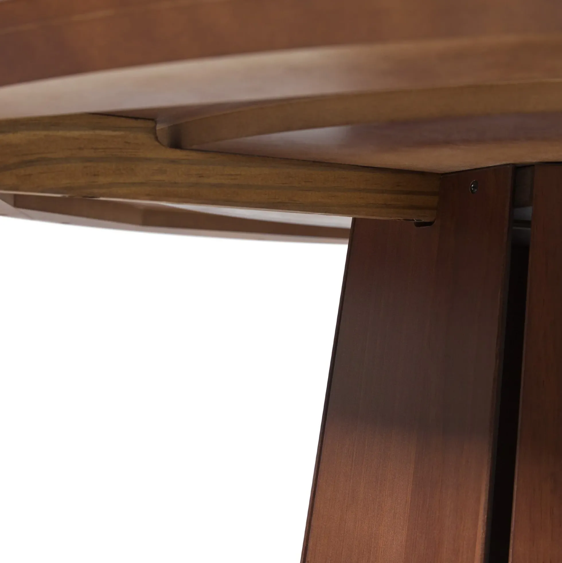 Koa 48" Round Solid Wood Pedestal Dining Table