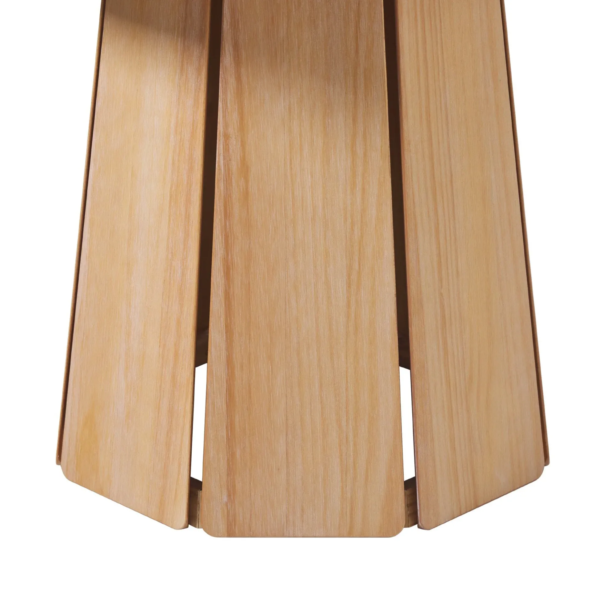 Koa 48" Round Solid Wood Pedestal Dining Table