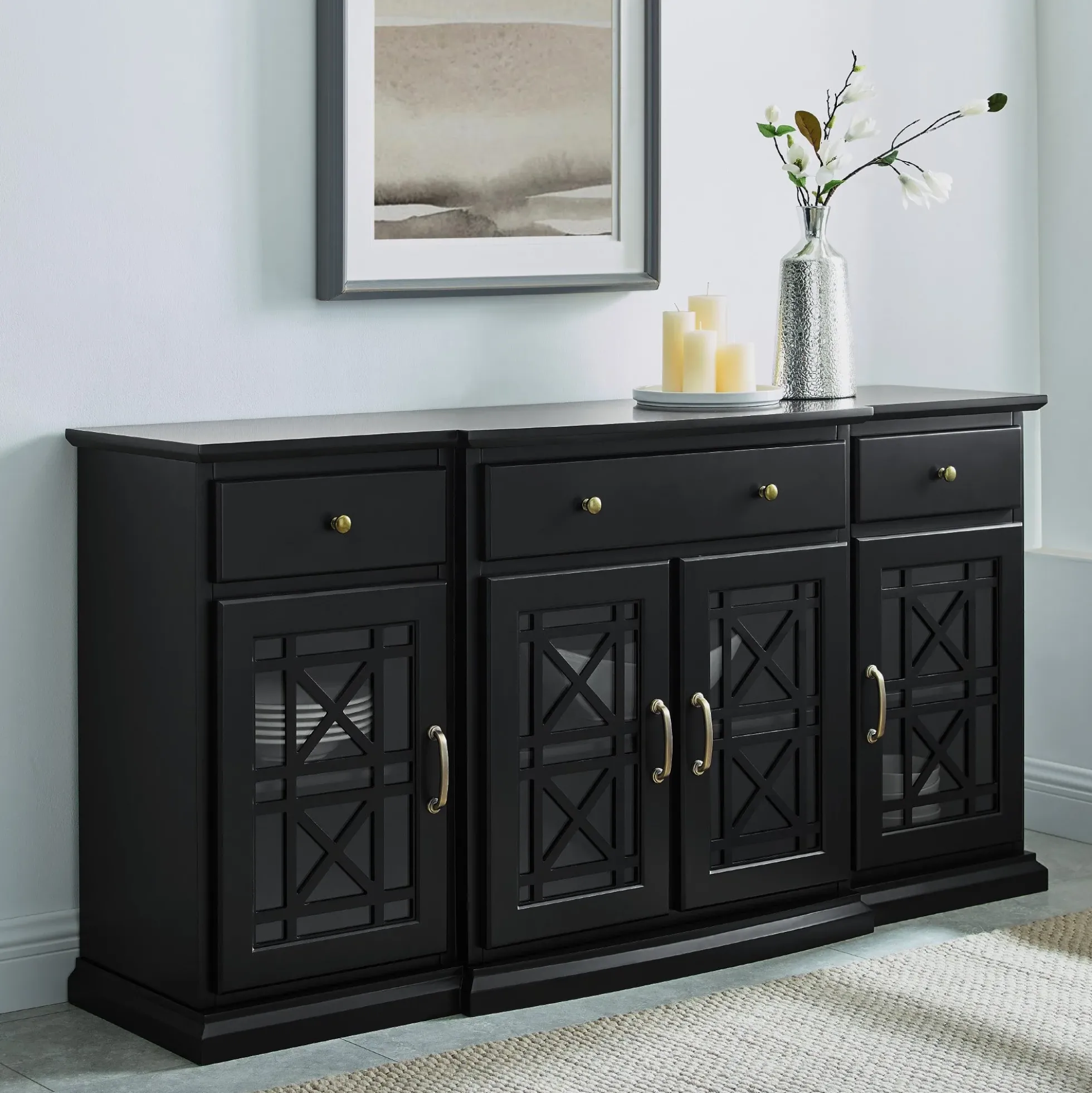 Landon Fretwork Buffet Sideboard & TV Stand