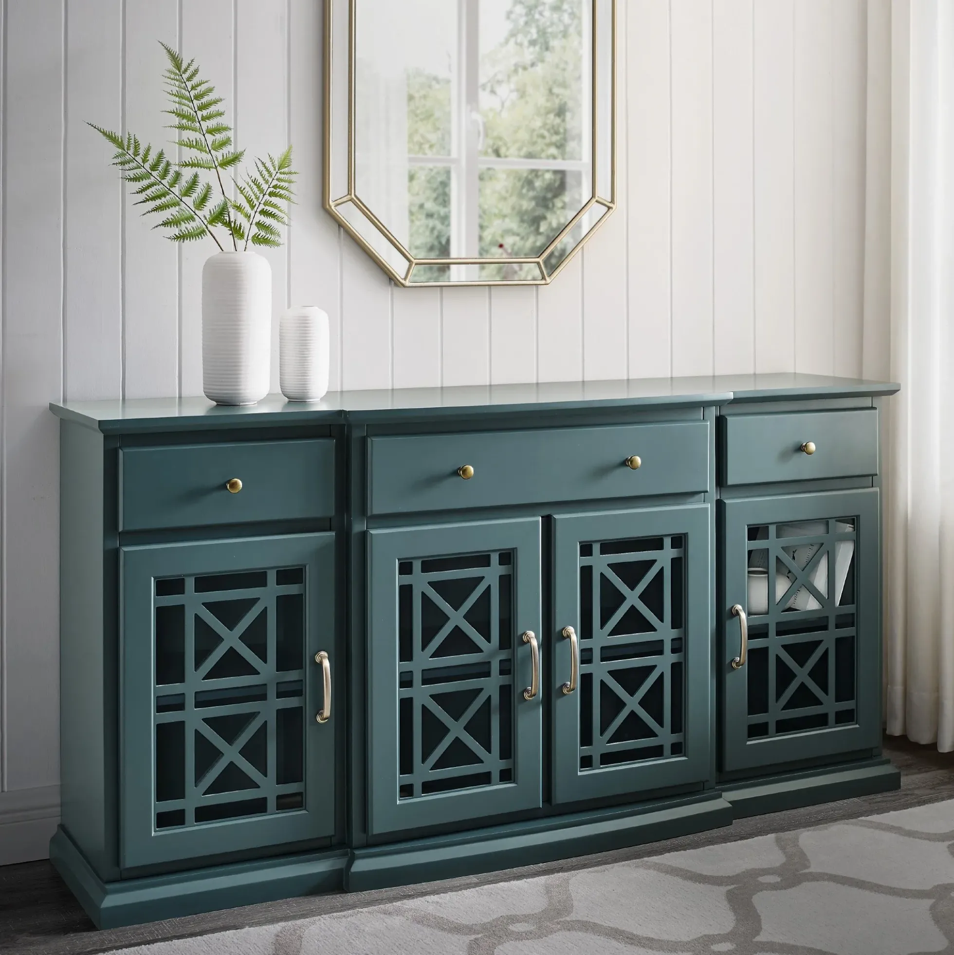 Landon Fretwork Buffet Sideboard & TV Stand
