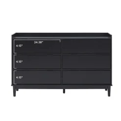 Lee Mid-Century Modern Wood Dresser