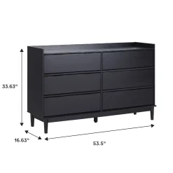 Lee Mid-Century Modern Wood Dresser