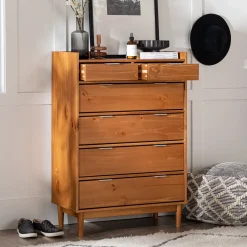 Lee Mid-Century Modern Wood Dresser