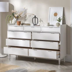 Lee Mid-Century Modern Wood Dresser