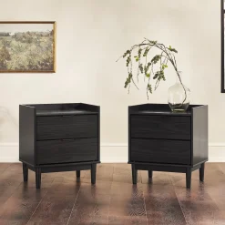 Lee Mid-Century Modern Wood Nightstand