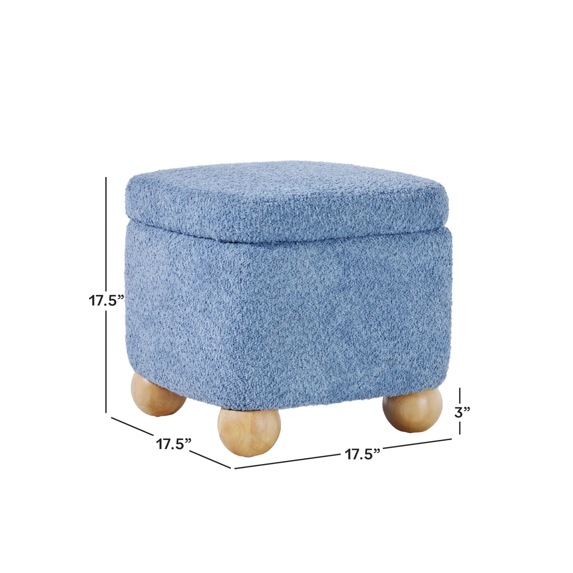 Linley Contemporary Bouclé Upholstered Accent Chair with Ottoman Set