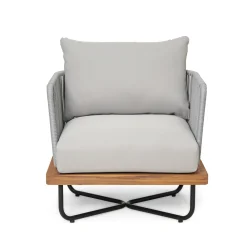 Lucca Outdoor Acacia Wood Chair Set Of 2