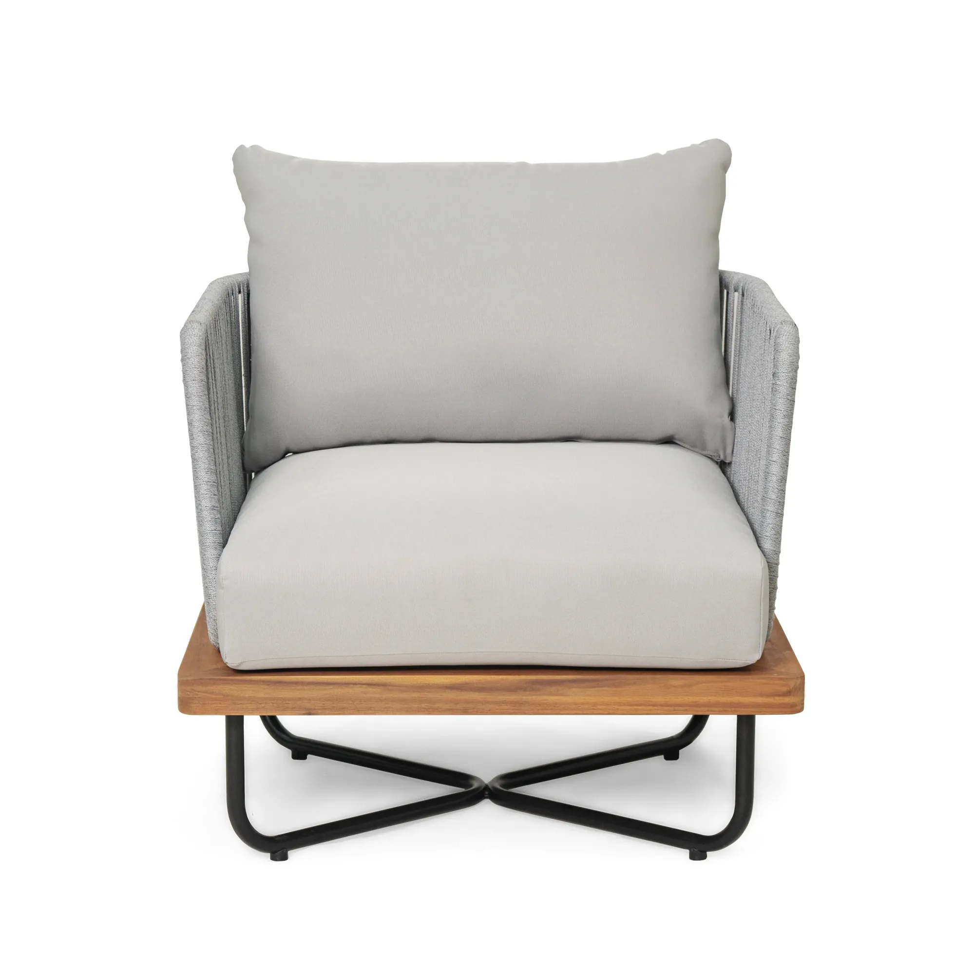 Lucca Outdoor Acacia Wood Chair Set Of 2