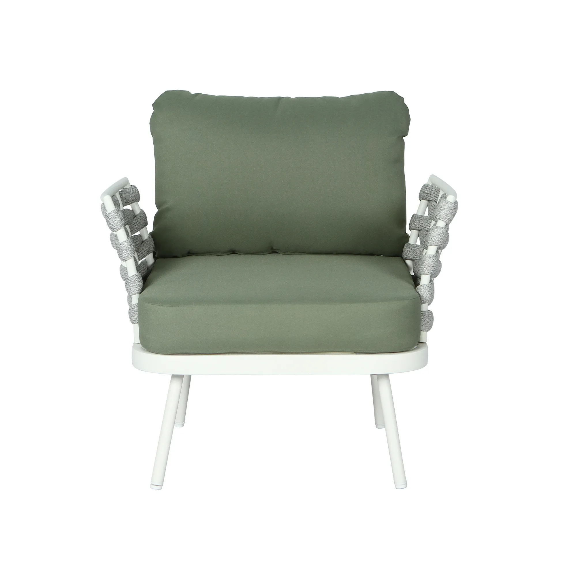 Mariano Outdoor Patio Steel 4-Pieces Loveseat Conversation Set