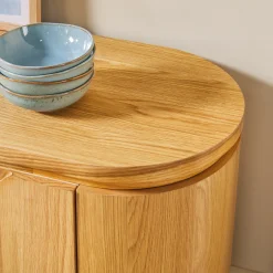 Maya Modern Curved Wood 70