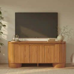 Maya Modern Curved Wood 70