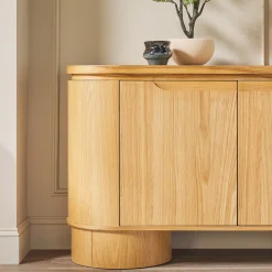 Maya Modern Curved Wood 70