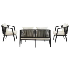 Metal Curve Design Outdoor Patio Furniture Set