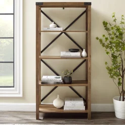Metal X Bookshelf