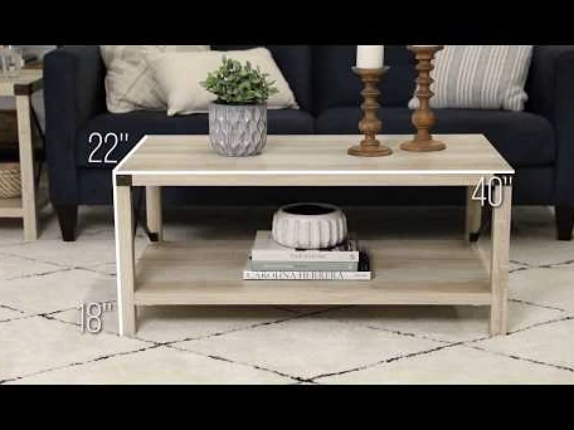 Metal X Coffee Table