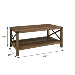 Metal X Coffee Table