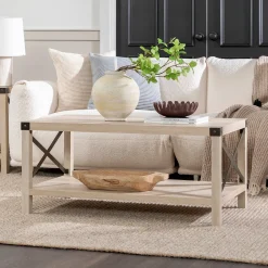Metal X Coffee Table