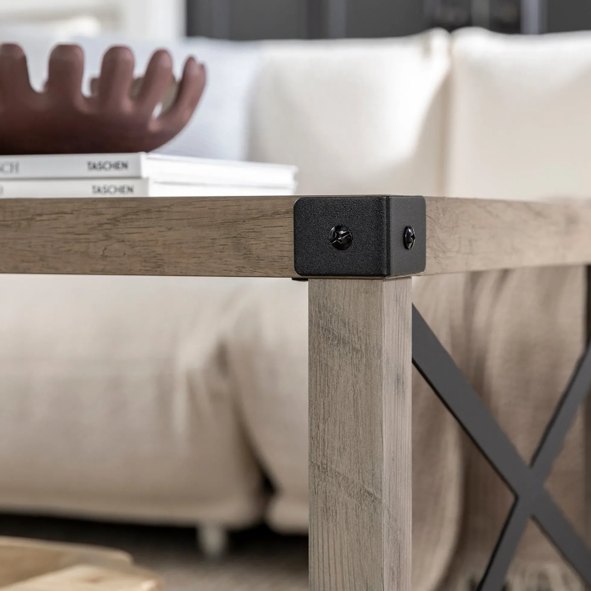 Metal X Coffee Table