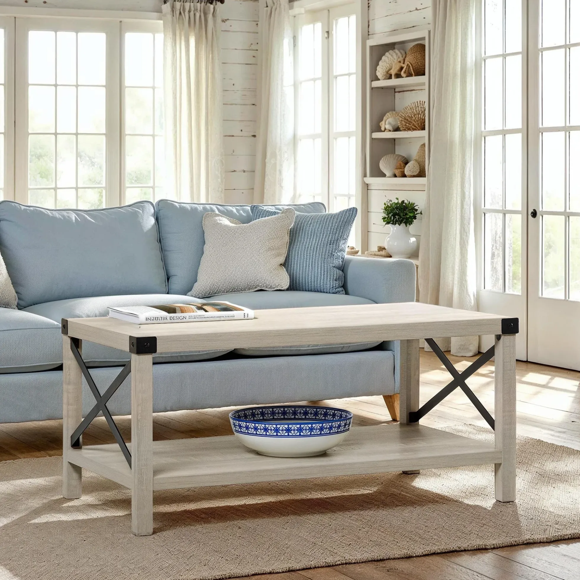 Metal X Coffee Table