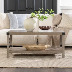 Metal X Coffee Table