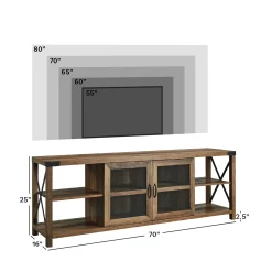 Metal X TV Stand